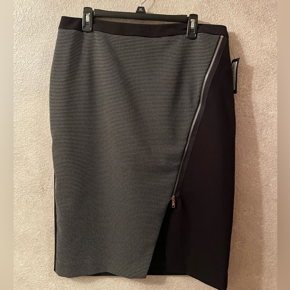 Worthington Black Skirt with White Dots